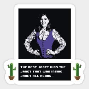 The Janet inside - the good place Sticker